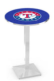 Texas Rangers L217 Chrome MLB Pub Table