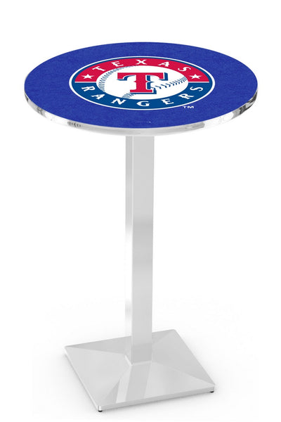 Texas Rangers L217 Chrome MLB Pub Table