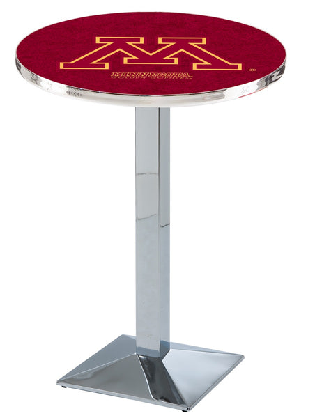 L217 Chrome Minnesota Golden Gophers Pub Table