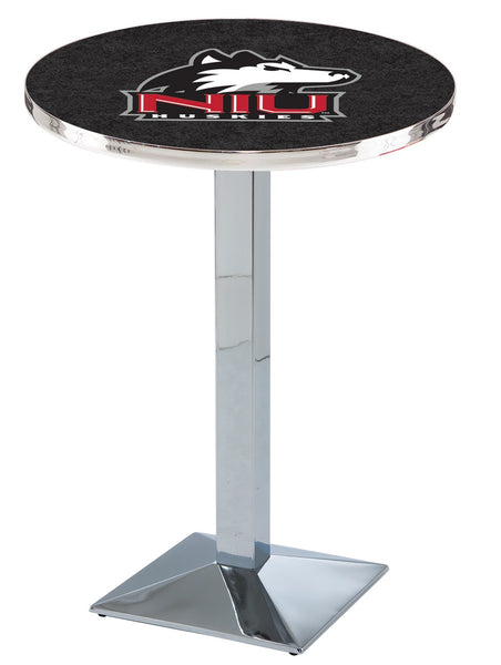 L217 Chrome Northern Illinois University Huskies Pub Table