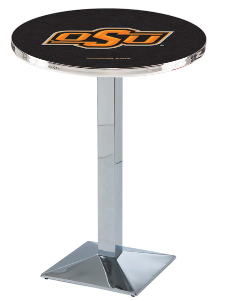 L217 Chrome Oklahoma State University Cowboys Pub Table