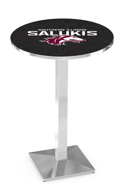 L217 Chrome Southern Illinois University Salukis Pub Table