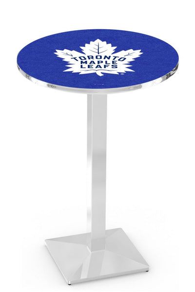 L217 Chrome Toronto Maple Leafs Pub Table