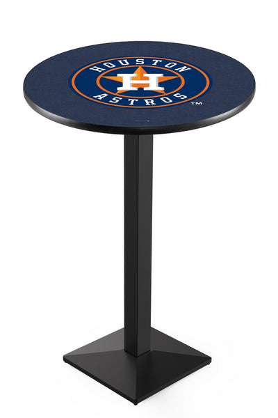 Houston Astros L217 Black Wrinkle MLB Pub Table