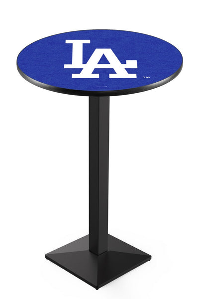 Los Angeles Dodgers L217 Black Wrinkle MLB Pub Table