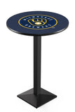 Milwaukee Brewers L217 Black Wrinkle MLB Pub Table