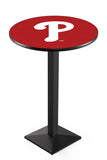 Philadelphia Phillies L217 Black Wrinkle MLB Pub Table