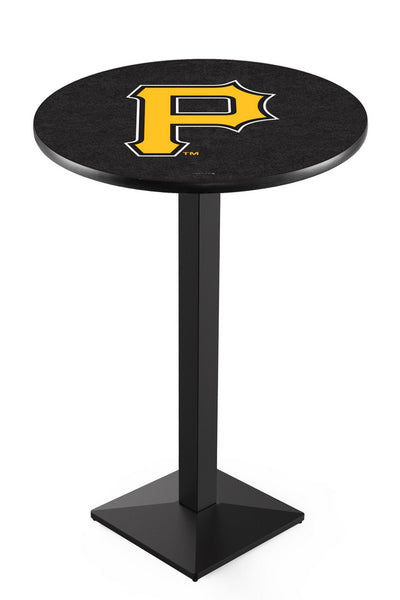 Pittsburgh Pirates L217 Black Wrinkle MLB Pub Table