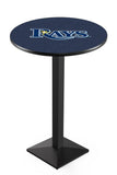 Tampa Bay Rays L217 Black Wrinkle MLB Pub Table