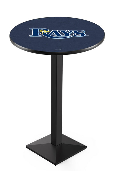 Tampa Bay Rays L217 Black Wrinkle MLB Pub Table