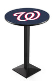 Washington Nationals L217 Black Wrinkle MLB Pub Table