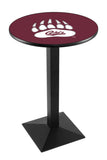 L217 Black Wrinkle University of Montana Grizzlies Pub Table