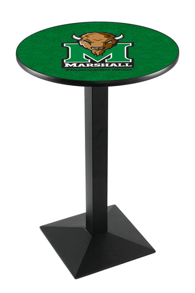 L217 Black Wrinkle Marshall University Thundering Herd Pub Table