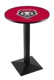 L217 Black Wrinkle University of New Mexico Lobos Pub Table