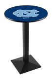 L217 Black Wrinkle North Carolina Tar Heels Pub Table