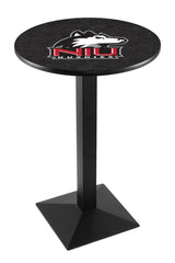 L217 Black Wrinkle Northern Illinois University Huskies Pub Table