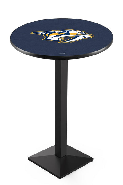 L217 Black Wrinkle Nashville Predators Pub Table