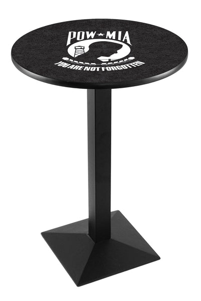 L217 Black Wrinkle United States POWMIA Pub Table | VFW U.S. POWMIA Pub Tables