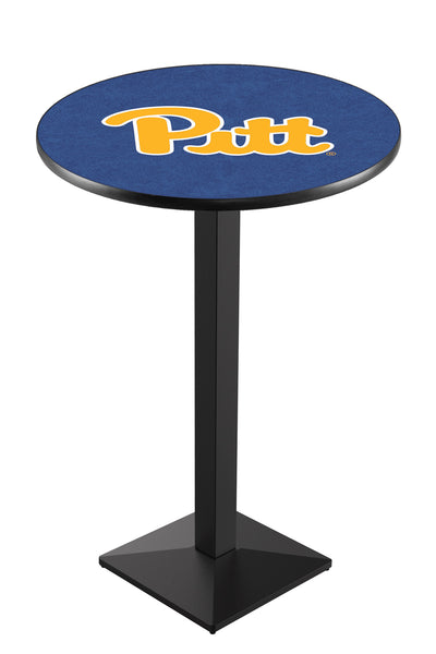 L217 Black Wrinkle Pittsburgh Panthers Lions Pub Table