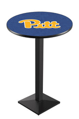 Black Wrinkle Pittsburgh Panthers Lions Pub Table