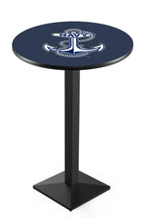 L217 Black Wrinkle US Navy Midshipmen Academy Pub Table