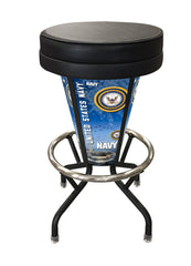 L5000 United States Navy Lighted Bar Stool | LED United States Military Navy Outdoor Bar Stool