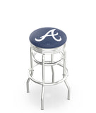 Atlanta Braves MLB L7C3C Bar Stool | Atlanta Braves Major League Baseball L7C3C Counter Stool