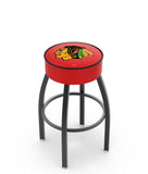 Chicago Blackhawks L8B1 Backless Bar Stool | Chicago Blackhawks NHL Backless Counter Bar Stool