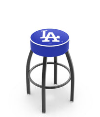 Los Angeles Dodgers L8B1 Backless MLB Bar Stool | Los Angeles Dodgers Major League Baseball Team Backless Counter Bar Stool