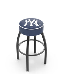 New York Yankees L8B1 Backless MLB Bar Stool | New York Yankees Major League Baseball Team Backless Counter Bar Stool