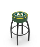 Oakland Athletics L8B1 Backless MLB Bar Stool | Oakland Athletics Major League Baseball Team Backless Counter Bar Stool