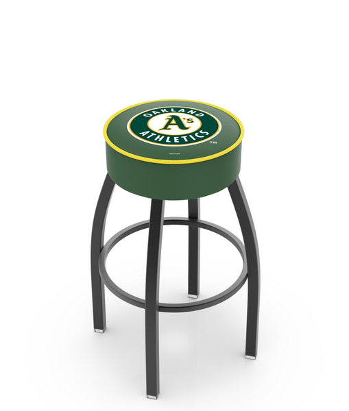 Oakland Athletics L8B1 Backless MLB Bar Stool | Oakland Athletics Major League Baseball Team Backless Counter Bar Stool