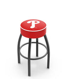 Philadelphia Phillies L8B1 Backless MLB Bar Stool | Philadelphia Phillies Major League Baseball Team Backless Counter Bar Stool