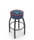 Seattle Kraken L8B1 Backless Bar Stool | Seattle Kraken NHL Backless Counter Bar Stool