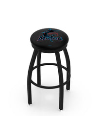 Miami Marlins L8B2B Backless Bar Stool | Miami Marlins Backless Counter Bar Stool