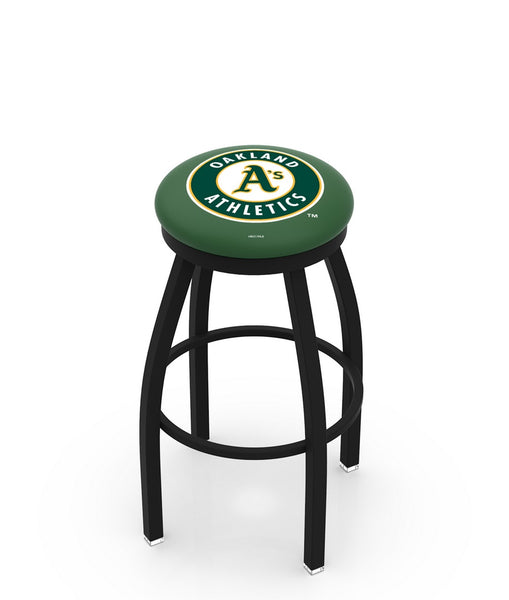 Oakland Athletics L8B2B Backless Bar Stool | Oakland Athletics Backless Counter Bar Stool