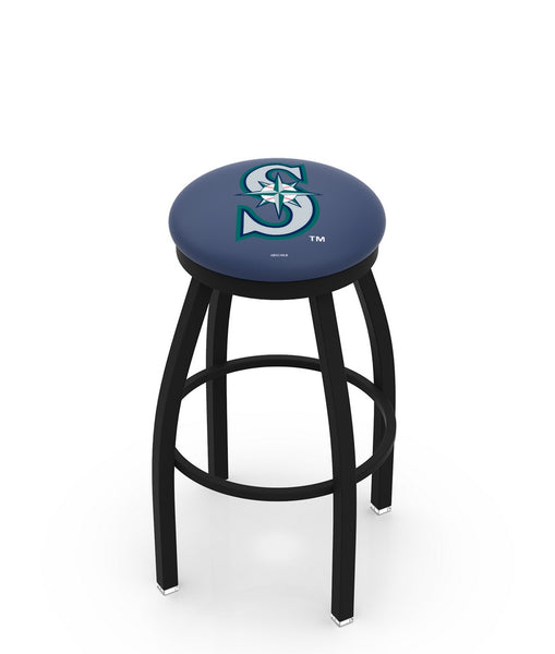 Seattle Mariners L8B2B Backless Bar Stool | Seattle Mariners Backless Counter Bar Stool