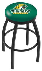 Northern Michigan University Wildcats L8B2B Backless Bar Stool | Northern Michigan University Wildcats Backless Counter Bar Stool