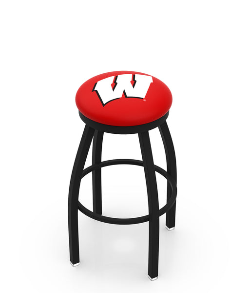 University of Wisconsin W L8B2B Backless Bar Stool | University of Wisconsin W Backless Counter Bar Stool