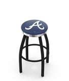 Atlanta Braves L8B2C Backless Bar Stool | Atlanta Braves Backless Counter Bar Stool