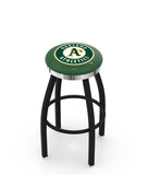 Oakland Athletics L8B2C Backless Bar Stool | Oakland Athletics Backless Counter Bar Stool