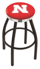 University of Nebraska Cornhuskers L8B2C Backless Bar Stool | University of Nebraska Cornhuskers Backless Counter Bar Stool