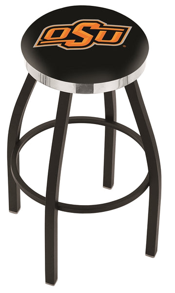 Oklahoma State University Cowboys L8B2C Backless Bar Stool | Oklahoma State University Cowboys Backless Counter Bar Stool