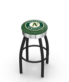 Oakland Athletics L8B3C Backless Bar Stool | Oakland Athletics Backless Counter Bar Stool