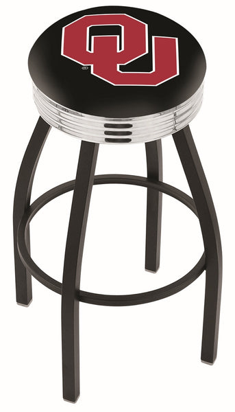 Oklahoma University L8B3C Backless Bar Stool | Oklahoma University Backless Counter Bar Stool