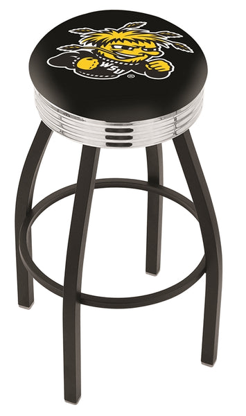 Wichita State University L8B3C Backless Bar Stool | Wichita State University Backless Counter Bar Stool