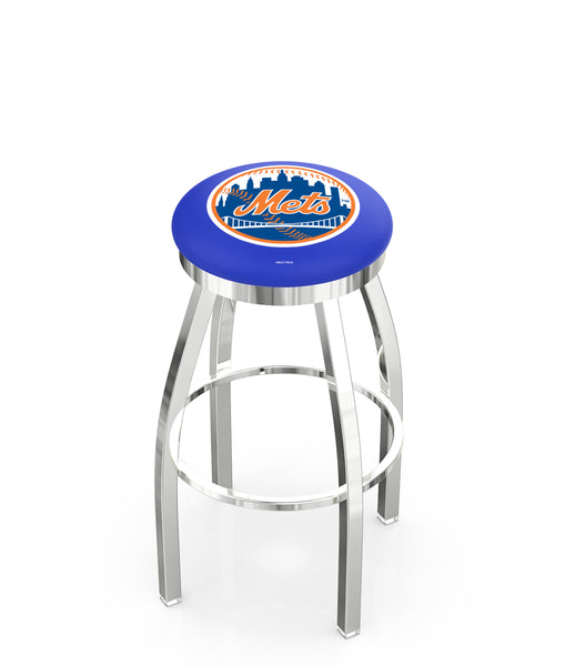 New York Mets L8C2C Backless Bar Stool | New York Mets Backless Counter Bar Stool