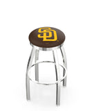 San Diego Padres L8C2C Backless Bar Stool | San Diego Padres Backless Counter Bar Stool