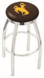 University of Wyoming L8C2C Backless Bar Stool | University of Wyoming Backless Counter Bar Stool