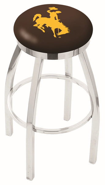 University of Wyoming L8C2C Backless Bar Stool | University of Wyoming Backless Counter Bar Stool